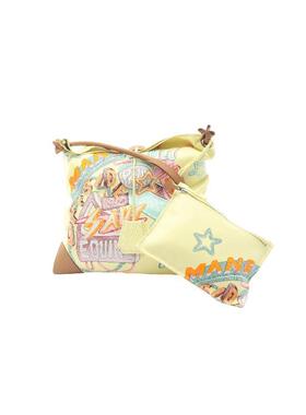 中古Hermes爱马仕女包A级95新Silky City PM丝绸斜挎包黄色