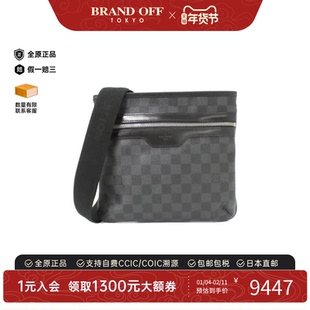 中古LV路易威登男包A级95新Graphite Thomas棋盘格斜挎包高级感