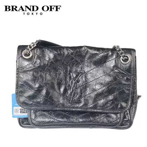 SAINTLAURENT黑色中号斜挎包