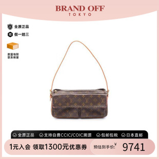 中古LV路易威登女包B级9新Viva MM骆驼包手提单肩包BRANDOFF Cite