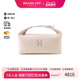 中古Hermes爱马仕女包A级95新Handbag手包帆布手提包浅褐色