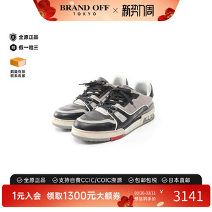 中古LV路易威登男B级9新sneakers运动鞋 灰色 牛皮鞋