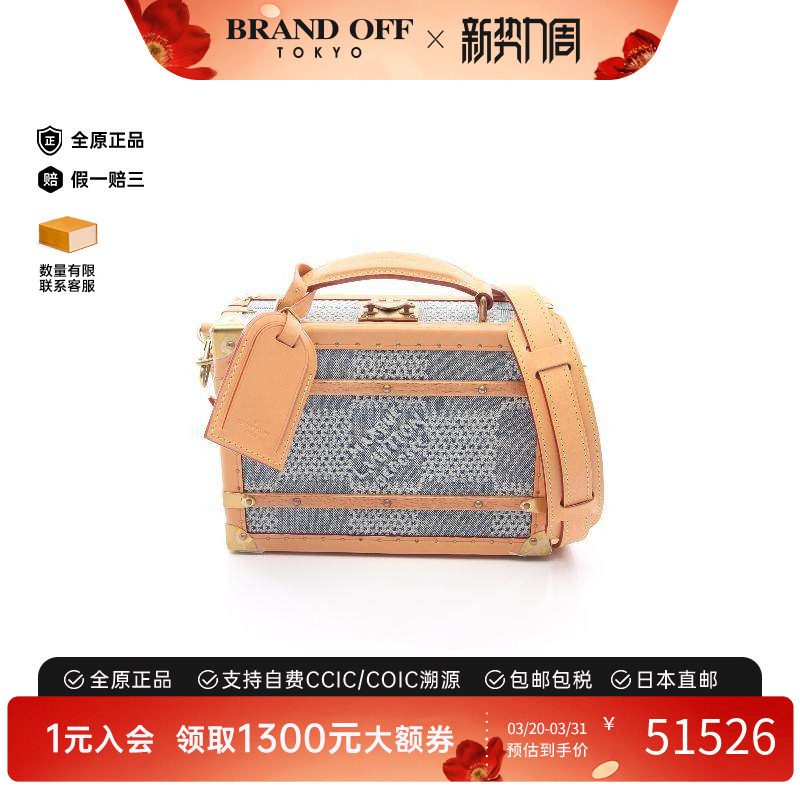 中古LV路易威登男包A级95新Handbag手包牛仔布斜挎包蓝色高级正品