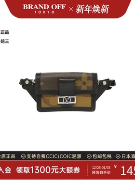 中古LV路易威登通用A级95新Giant Bum Bag老花腰包经典BRANDOFF