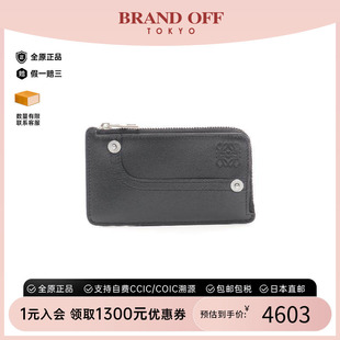 case卡包牛皮零钱包黑色 中古Loewe罗意威女S级99新card
