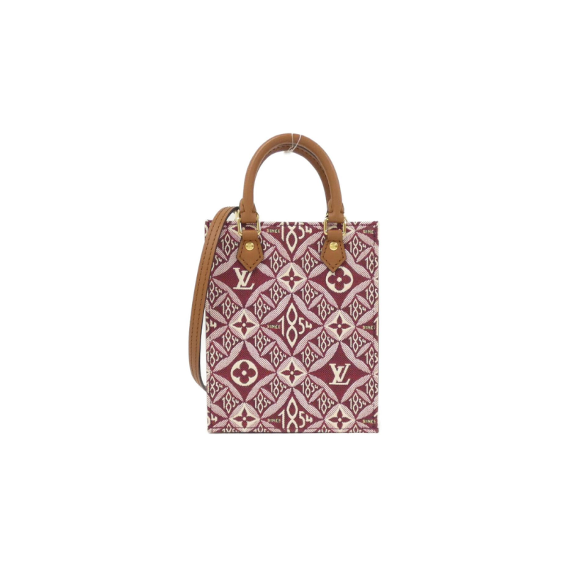 中古LV路易威登女包A级95新SINCE1854 Sac Plat琴谱包单肩手提包