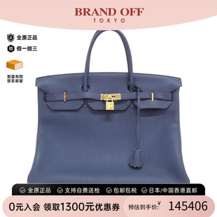中古Hermes爱马仕女包A级95新Birkin铂金牛皮托特包时尚BRANDOFF