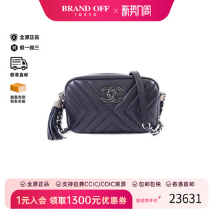 中古Chanel香奈儿女包A级95新Camera Bag相机包羊皮斜挎包黑色