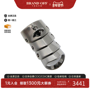 中古Vivienne Westwood薇薇安男S级99新ring戒指925银戒指黑色