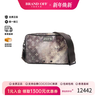 中古LV路易威登男包B级9新Shoulder bag肩包PVC斜挎包HK全原正品