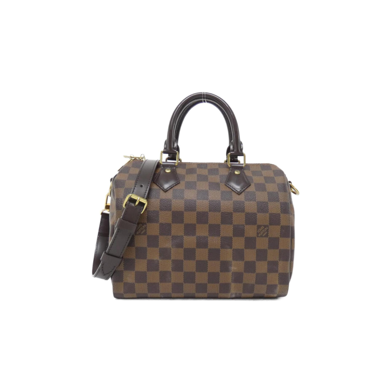 中古LV路易威登女包95新Speedy Bandouliere25波士顿手提斜挎包