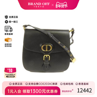 中古Dior迪奥女包A级95新BOBBYBOBBY牛皮单肩包黑色正品BRANDOFF