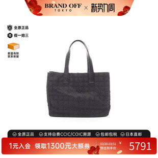 中古Chanel香奈儿女包A级95新travel line牛皮托特包黑色