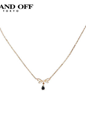 中古日本进口商品蓝宝石钻石项链