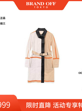 中古Fendi芬迪女A级95新coat风衣外套牛皮外套白色