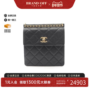 中古Chanel香奈儿女包B级9新Backpack背包鱼子酱牛皮革双肩包黑色