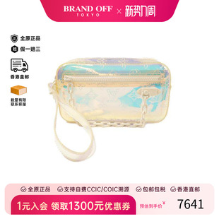 中古LV路易威登女包A级95新Pochette方盒包 硬盒子包塑料手拿包