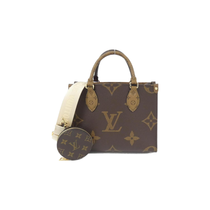 中古LV路易威登女包A级95新Giant On the Go涂层帆布老花单肩包