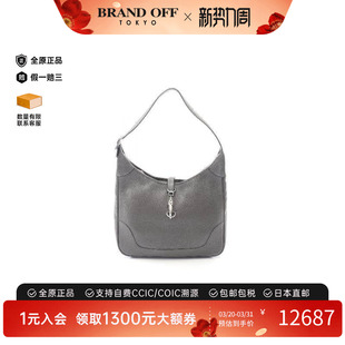 中古Hermes爱马仕女包A级95新Shoulder bag肩包牛皮单肩包灰色