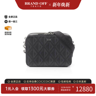 中古Dior迪奥男包A级95新shoulder 防水帆布单肩包 bag斜挎包涂层