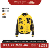 中古LV路易威登男A级95新Jacket夹克外套羊毛外套黄色
