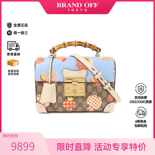 中古Gucci古驰女包A级95新Shoulder 防水帆布斜挎包 bag肩包涂层