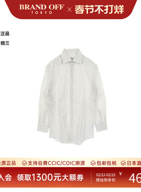 中古Hermes爱马仕女S级99新tops上衣棉上衣白色