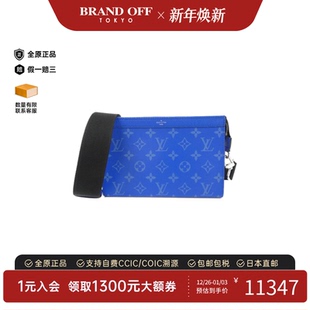 Wallet老花单肩包 Gaston 中古LV路易威登男包A级95新Taiga Llama