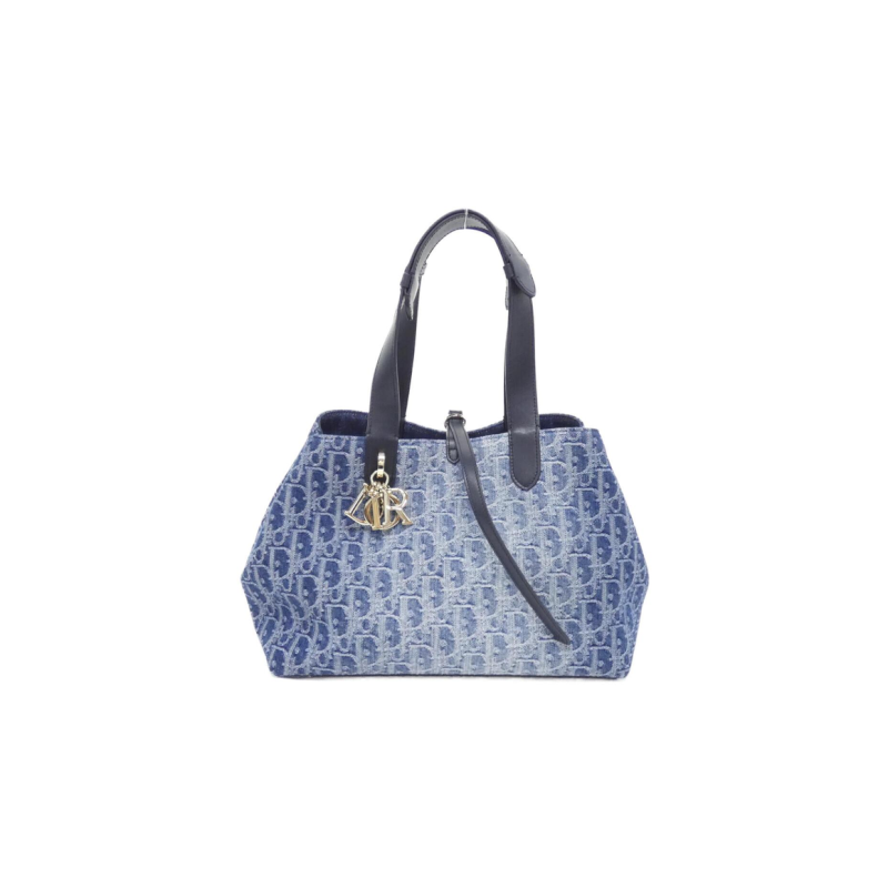 中古DIOR迪奥女包A级95新OBLIQUE Toujours Medium手提包BRANDOFF