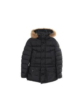 中古Moncler盟可睐男A级95新Down jacket羽绒夹克尼龙外套黑色