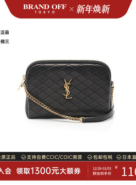 中古YSL圣罗兰女包S级99新Shoulder bag肩包牛皮斜挎包黑色正品