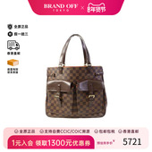 中古LV路易威登女包B级9新tote bag托特包涂层 防水帆布托特包