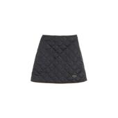 中古Prada普拉达女A级95新skirt裙子编织品裙子蓝色正品 BRANDOFF