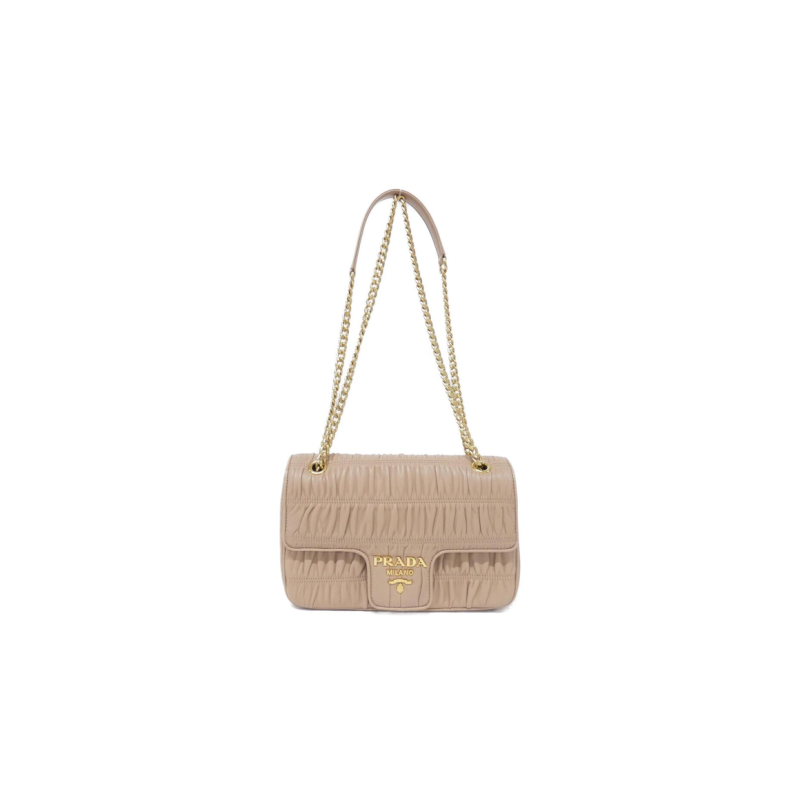 中古PRADA普拉达女包A级95新1BD235 Bag褶皱单肩斜挎包BRANDOFF