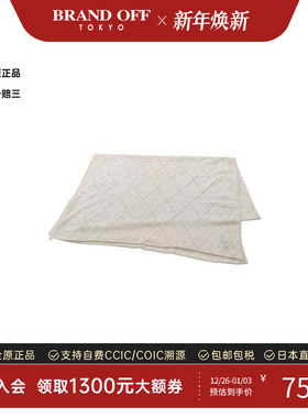 中古Chanel香奈儿女A级95新Stall披肩围巾羊毛围巾/丝巾灰色复古