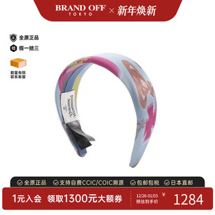 中古Vivienne Westwood薇薇安女S级99新headband头箍帆布其他蓝色