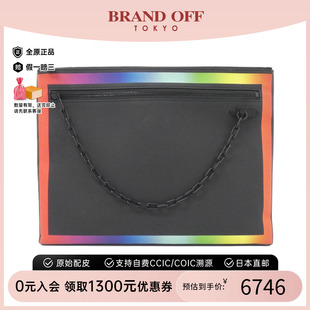 Rainbow 中古LV路易威登女包A級95新Taiga 手拿包高級BRANDOFF