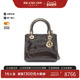 中古Dior迪奥女包A级95新Lady Dior戴妃包牛皮手提包浅褐色