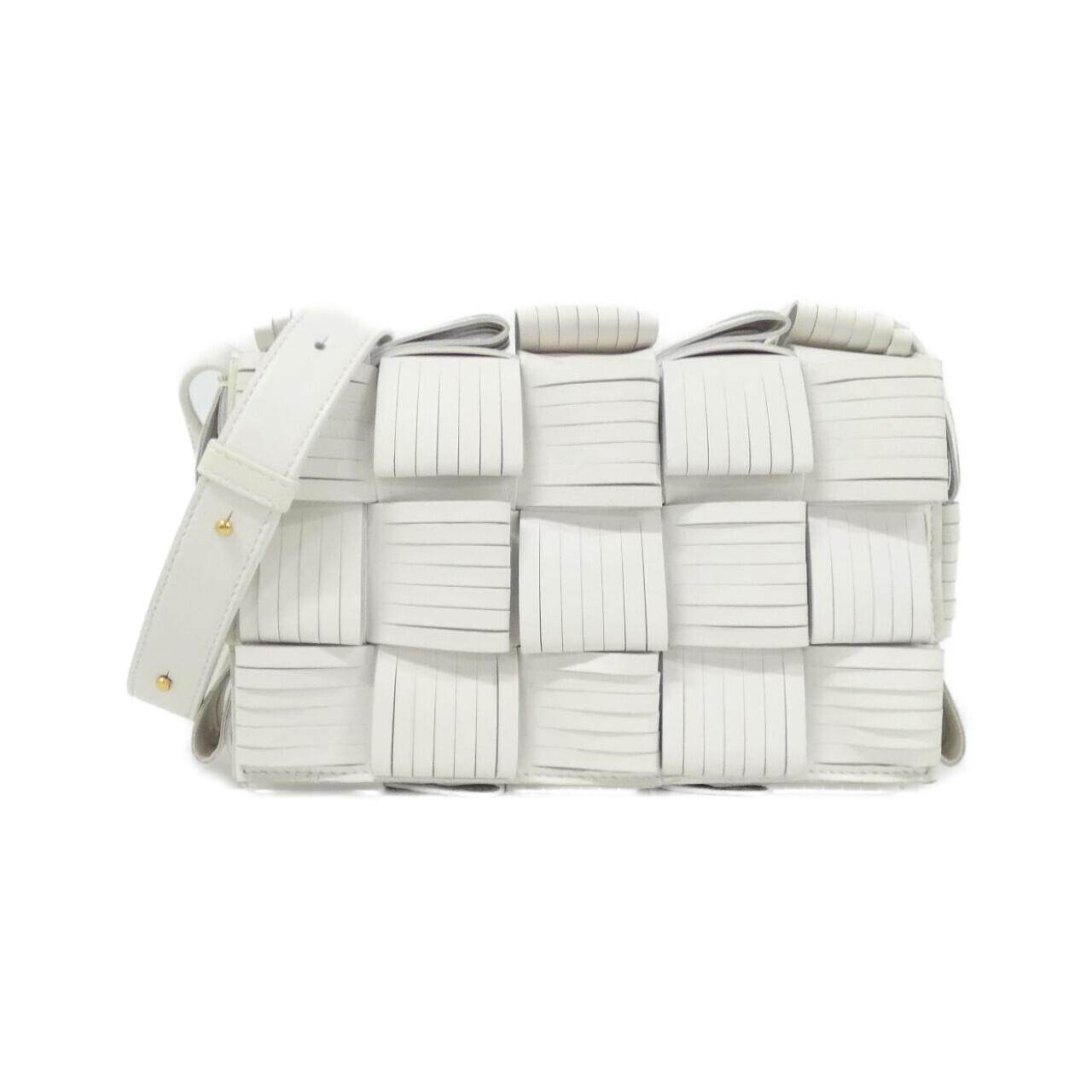 中古BV葆蝶家女包A级95新shoulder bag格子包斜挎包正品BRANDOFF