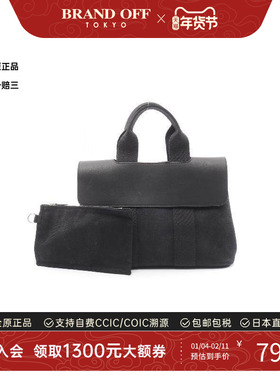 中古Hermes爱马仕女包A级95新Handbag手包牛皮手提包黑色正品时尚