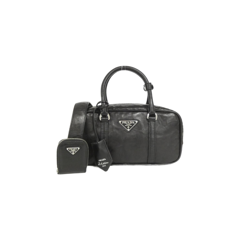 中古PRADA普拉达女包A级95新Shoulder Bag手提斜挎包