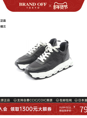 中古Hermes爱马仕女A级95新sneakers运动鞋牛皮鞋黑色