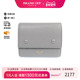 中古Celine赛琳女A级95新trifold wallet三折钱包牛皮短钱包灰色