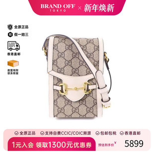 中古Gucci古驰女包A级95新Horsebit 1955斜挎包 1955马衔