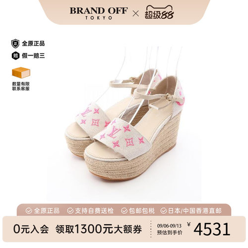 中古LV路易威登鞋レディース帆布