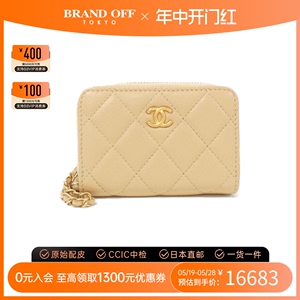 中古CHANEL香奈儿A级95新coin purse钱包短款钱包时尚BRANDOFF