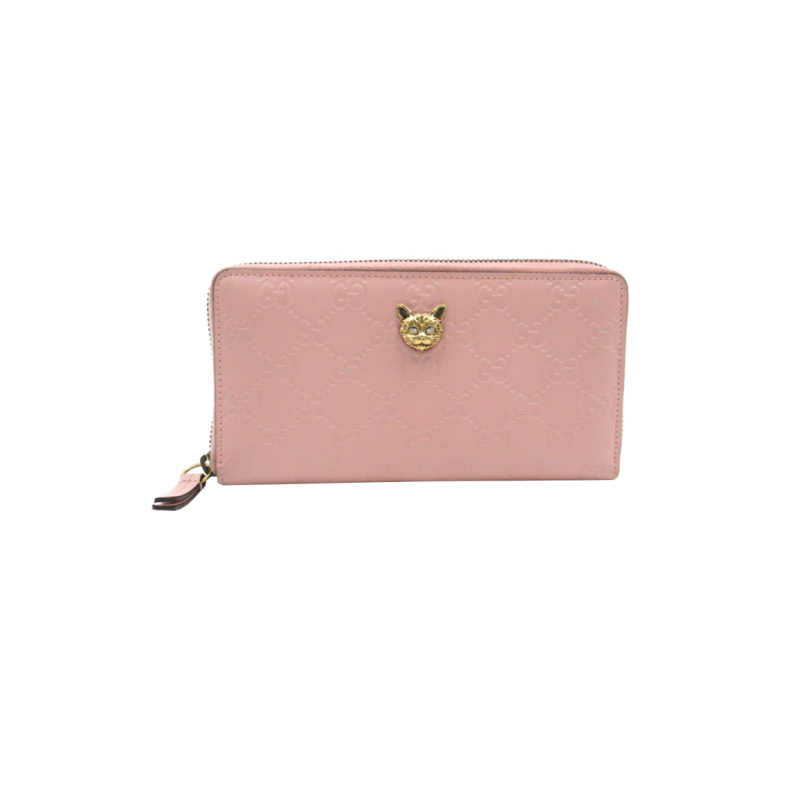 中古GUCCI古驰95新round long wallet钱包长款钱包BRANDOFF