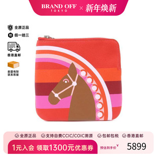 中古Hermes爱马仕女包A级95新Clutch bag手拿包牛皮手拿包红色