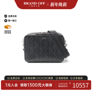 中古Dior迪奥男包A级95新shoulder 防水帆布斜挎包 bag斜挎包涂层