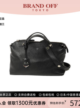 中古Fendi芬迪女包A级95新By The Way牛皮斜挎包黑色